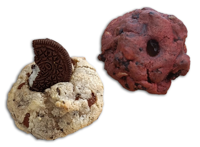 cookies de oreo y de chocolate