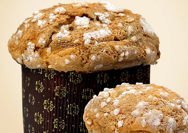 Panetone grande y pequeño